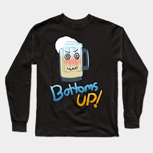 Bottom's Up Cute Beer Long Sleeve T-Shirt